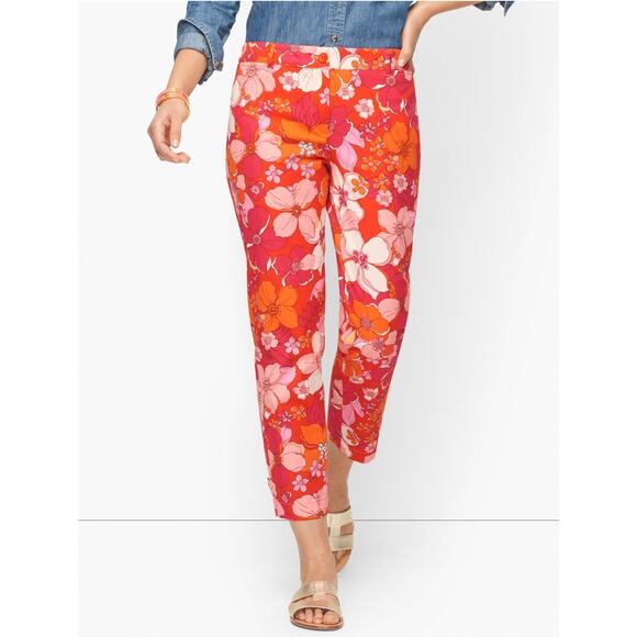 Talbots Perfect Crop Pants in Tossed Flower, Size 14, NWT - Picture 11 of 13